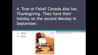 THANKSGIVING TRIVIA 2016