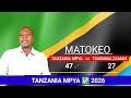 MATOKEO USHINDI KWA TANZANIA MPYA 2026