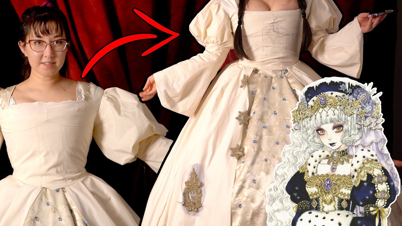 Sewing a Fantasy Tudor Gown || Sakizo Frau Cosplay Mockup