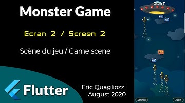 Flutter - Monster Game - The game scene
