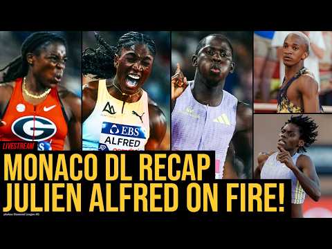 Julien Alfred HISTORIC 200m, Oblique Edges Jordan in 100m, Kebinatshipi Smooth 400 | Monaco DL Recap
