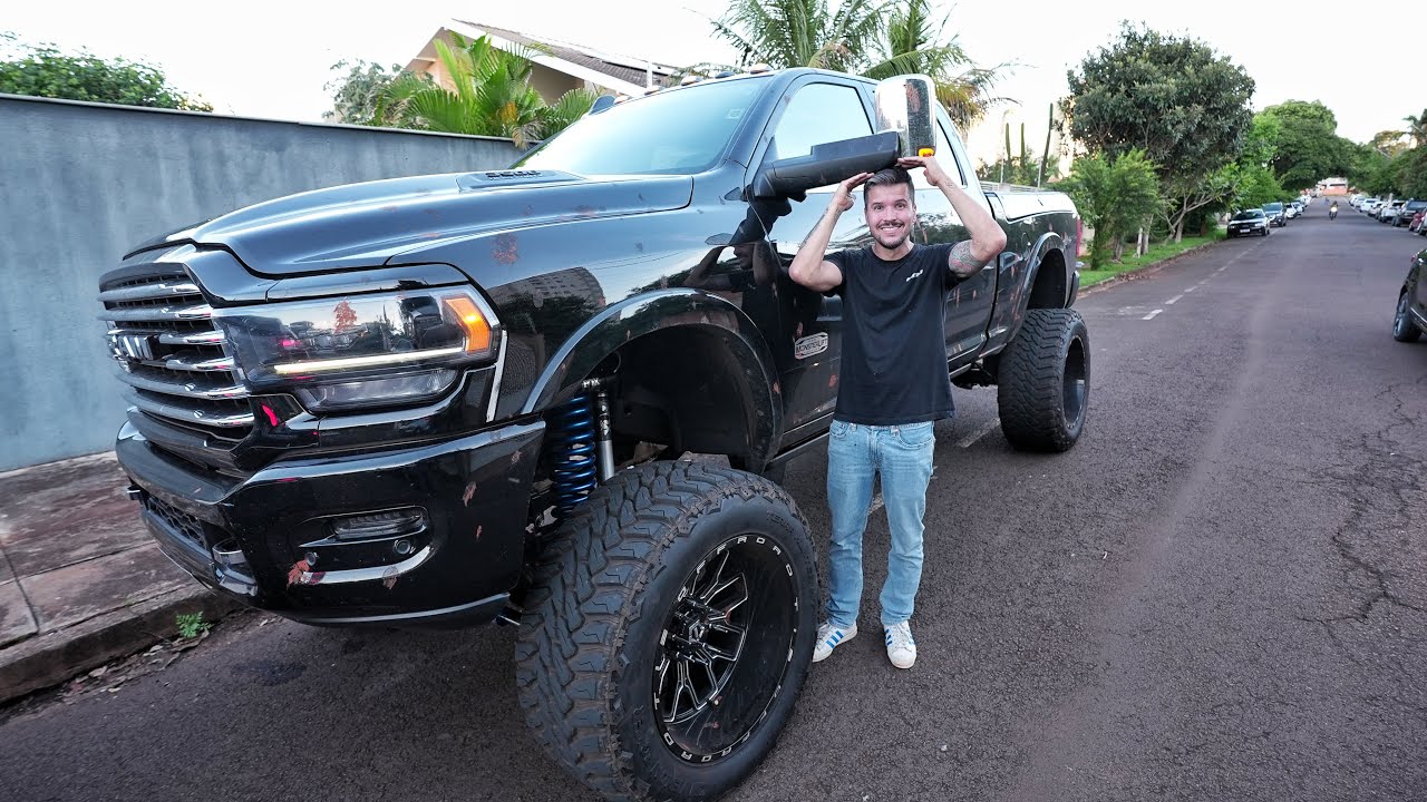 A RAM 3500 MAIS ALTA DO BRASIL ENCOSTOU NO ROLÊ 😱! 6.7 TURBO aro 24 !
