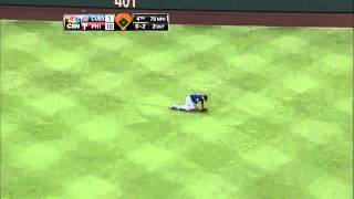 2013/08/08 DeJesus' second sliding snag