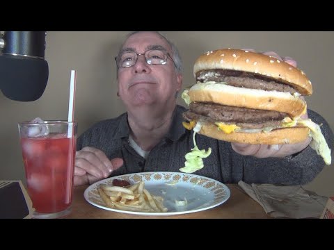 ASMR Eating McDonald's Double Big Mac