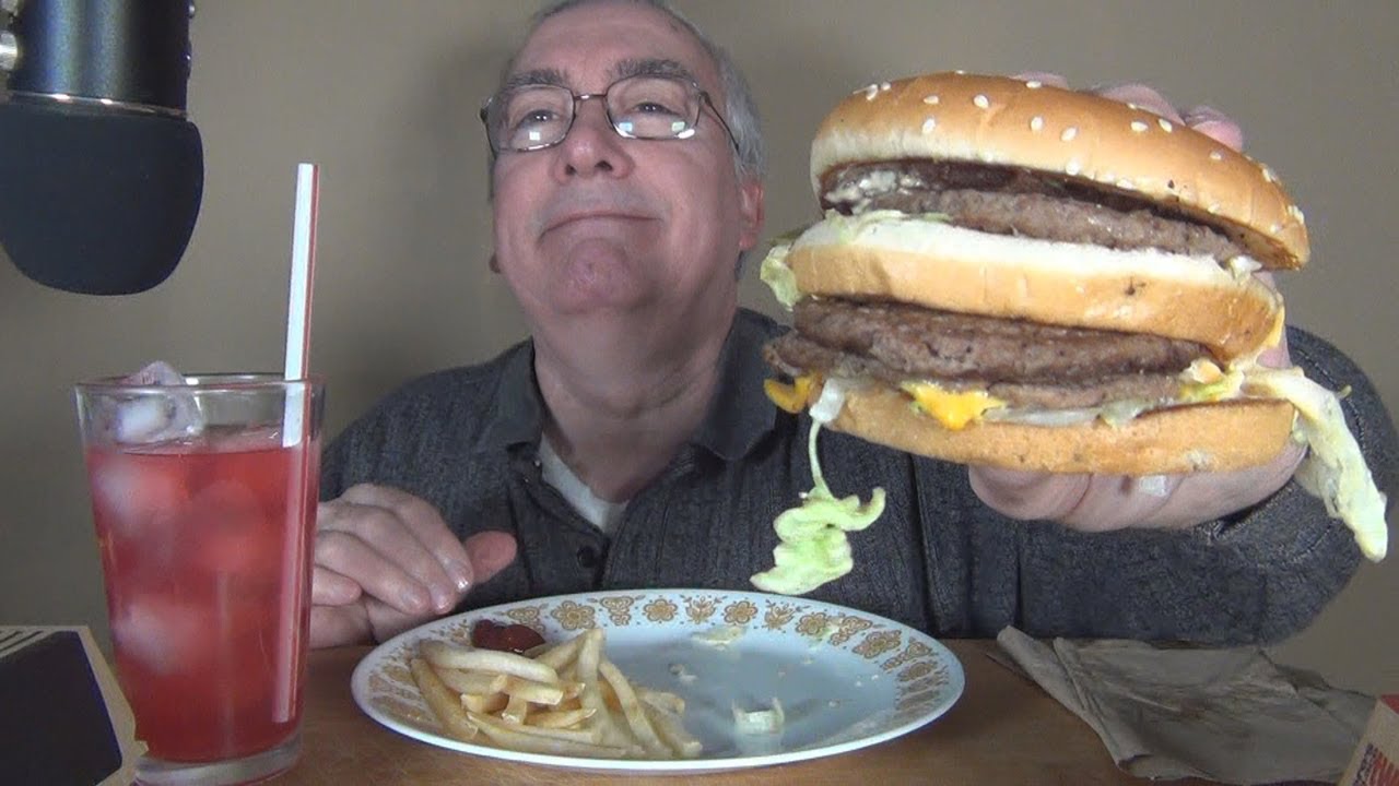 ASMR Eating McDonald's Double Big Mac