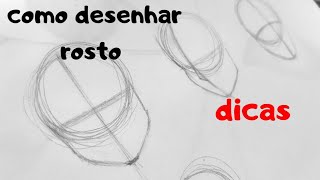 COMO DESENHAR ROSTO dicas simples