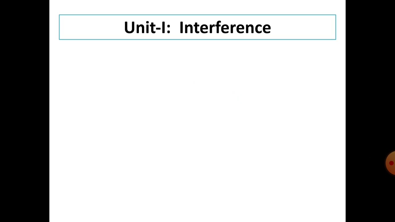 Interference Lecture _1 - YouTube