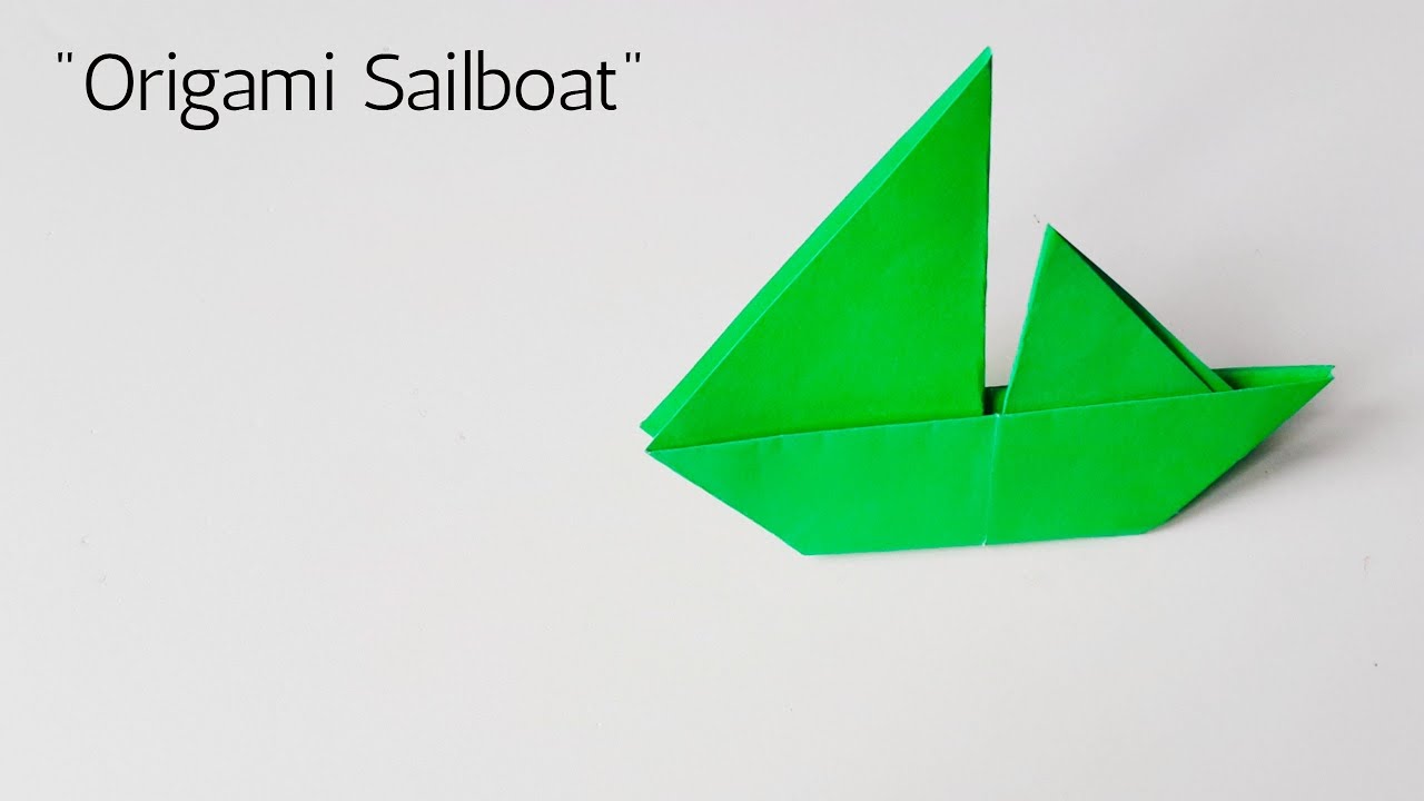 Download How to Make an origami Sailboat | Easy Origami Paper Boat Tutorial for Kids|Boat- Origami ...