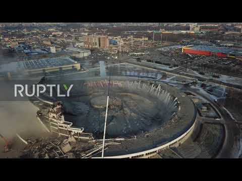 Russia: Worker dies as stadium roof collapses during demolition work in St Petersburg