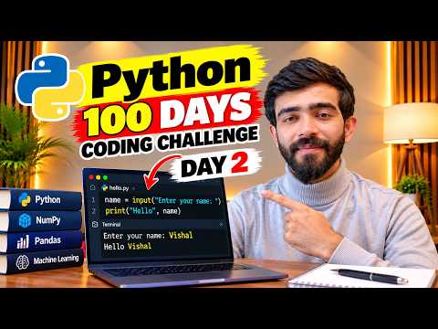 Python 100 Days Coding Challenge Day 2 🔥 | input() Function in Python #python