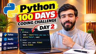 Python 100 Days Coding Challenge Day 2 🔥 | input() Function in Python #python