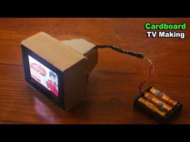 How to make Led tv || Cardboard Tv || Making Cardboard Tv class=