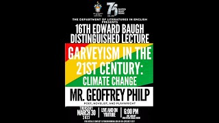 Garveyism in the 21st Century: Climate Change | 16th Edward Baugh Distinguished Lecture