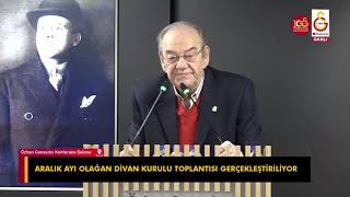 17 Aralık 2022 Galatasaray Divan Kurulu Toplantısı - Taner Aşkın Konuşması