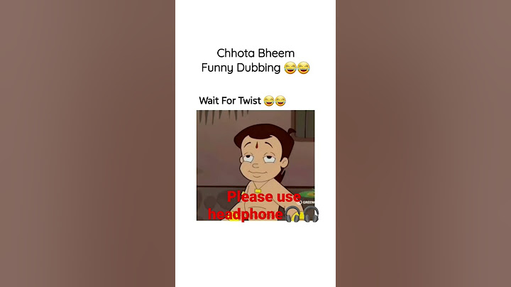 CHOTA BHEEM GALI VERSON 🤣 #chotabheem
