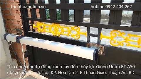 Cổng tự động cánh tay đòn THỦY LỰC tại Bình Dương