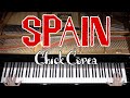 Spain  chick corea  insanely difficult jazz piano arrangement with sheet music by jacob koller