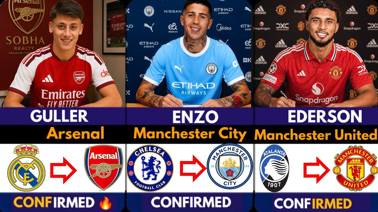 🚨 CONFIRMED TRANSFER NEWS AND RUMOURS TRANSFER NEWS 2026| Ederson to United 🔥 Guller  ⌛️, Enzo ✅️