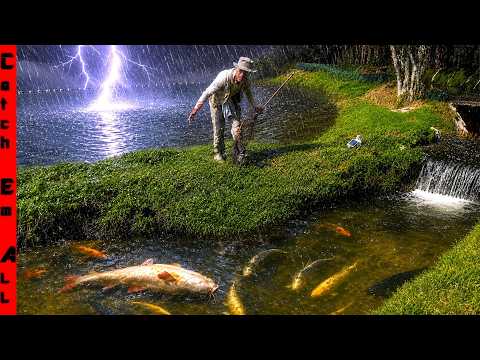LIGHTNING STORM Almost KILLED ALL of MY Backyard PET FISH River!