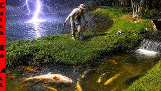 LIGHTNING STORM Almost KILLED ALL of MY Backyard PET FISH River!