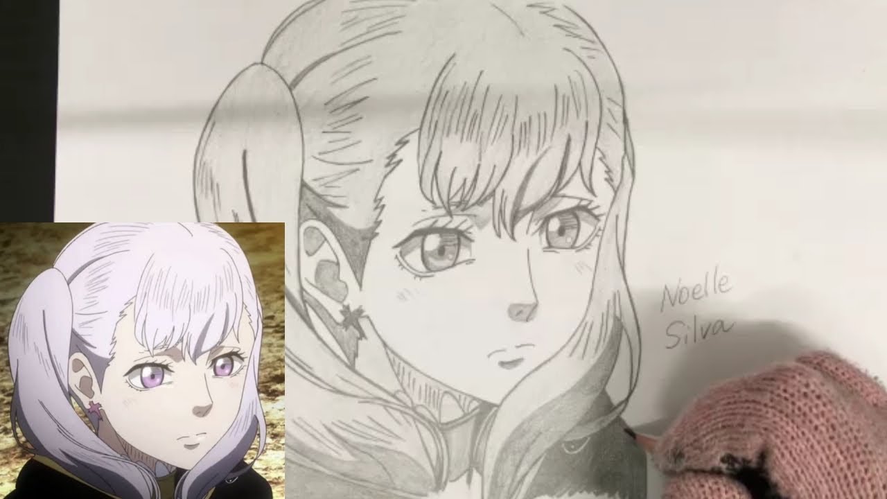 Drawing Noelle Silva Black Clover 手描き ブラッククローバー ノエル シルヴァ Youtube