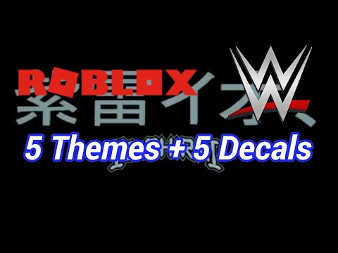 5 Roblox Wwe Themes And 5 Roblox Wwe Decals Youtube