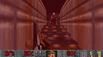 Slow motion Ultimate Doom. E1M3 - 00:45 Toxin Refinery (secret exit)