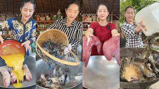 COOKING in Countryside with Asian Style: Yummy Chicken Catfish, Pig Leg, Liver and River