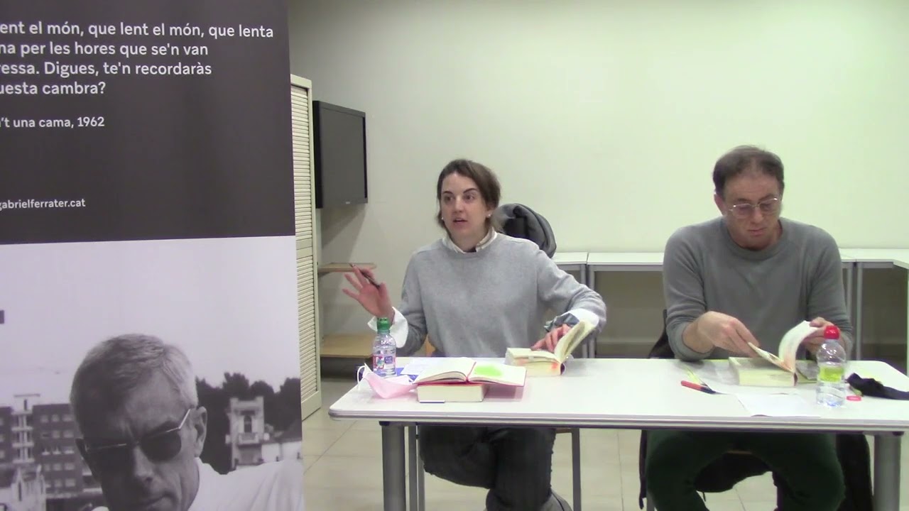 MARINA PORRAS i ANDREU SUBIRATS comenten Ferrater