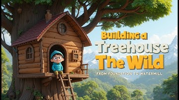 Building a Dream Treehouse in the Wild: From Foundation to Watermill 🏡🌲