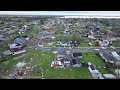 Arabi - New Orleans, LA, Drone Footage Of Tornado Damage Path From Start To Finish 4K -  3/23/2022