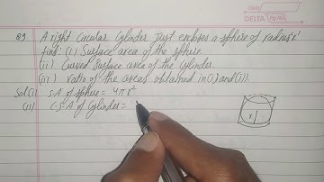 A right circular cylinder just encloses a sphere of radius r find | Class 9 Ex 13.4 Q 9