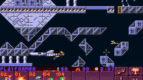 DOS Lemmings 2: The Tribes Space 2 Perpetual motion