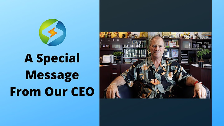 A Special Message from our CEO