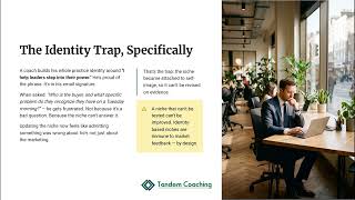 2.1.1 - The Coaching Niche Trap Most ICF Coaches Don't See | Coach as Operator