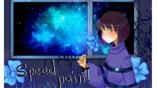 undertale -Frisk in Waterfall (speedpaint)