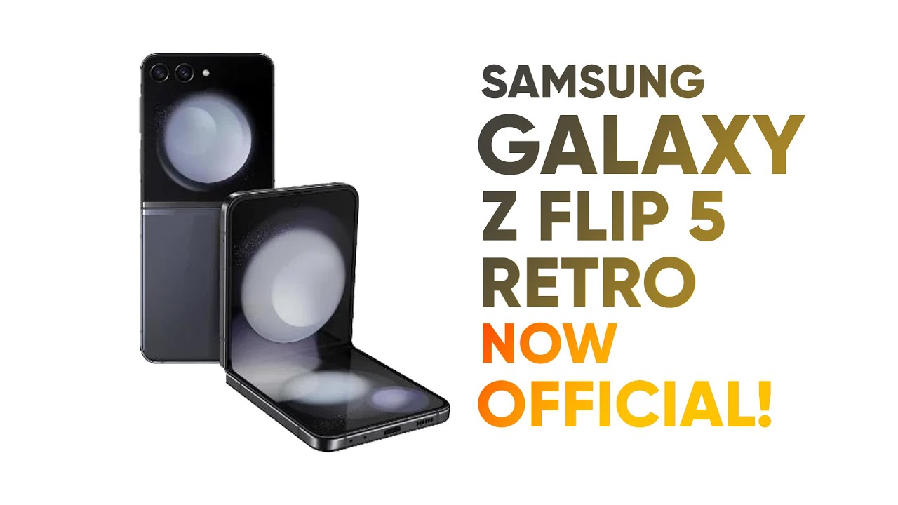 Samsung announces new Galaxy Z Flip 5 Retro edition