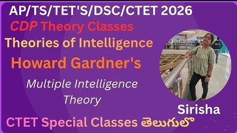 AP TET and DSC#CTET 2026#Howard Gardener#Multiple Intelligence Theory #CDP@sirishapasupuleti1024 