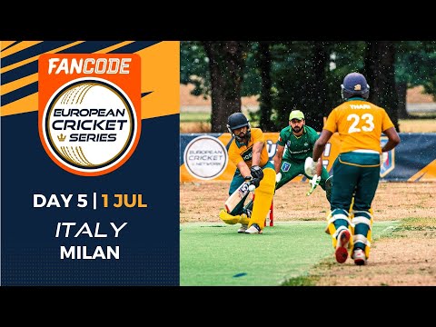 🔴 FanCode European Cricket Series Italy, Milan, 2022 | Day 5 | T10 Live Cricket