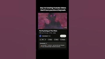 Day 3 of  sharing youtube  videos that will turn you into polymath!#education #viralvideo #shorts