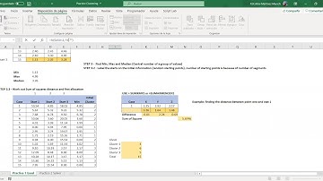 Cluster Analysis K-Means Excel 1