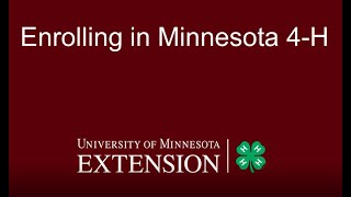 Enrolling in Minnesota 4-H