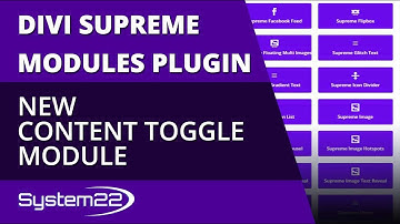 Divi Supreme Modules New Content Toggle Module 👍