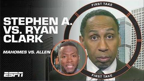 Stephen A. & Ryan Clark’s BIG DEBATE over Josh Allen vs. Patrick Mahomes 🍿 | First Take