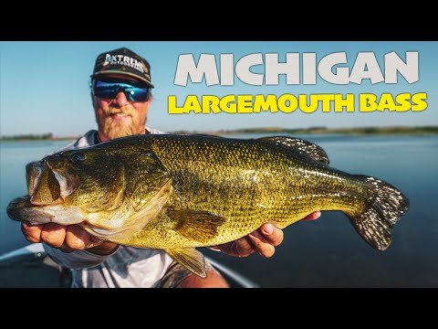Fishing a New Michigan Lake That’s LOADED with Giant Largemouth Bass!