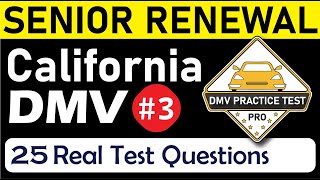DMV Senior Written Test 2024 | DMV Senior Renewal Test California | DMV Written Test 2024 California