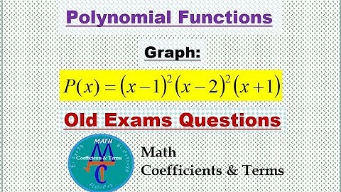 Polynomial Functions "Graphs." (Old Exams Questions)