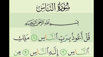 114 سوره مبارکه الناس با ترجمه فارسی دری ومتن قرآن کریم به صدای قاری عبدالباسط