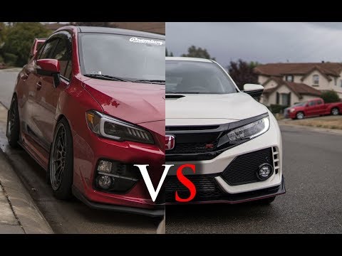 type-r-2017-vs-subaru-wrx-race!