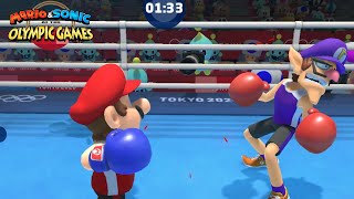 Boxing Gameplay Mario & Sonic At The Olympic Games Tokyo 2020 : Mario Vs Metal Sonic Waluigi & Blaze